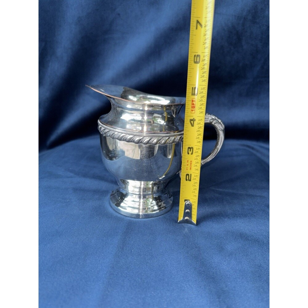 3-Piece Silverplate Tea/Coffee Set Lidded Pot Creamer Sugar Bowl Silver onCopper - Picture 16 of 16